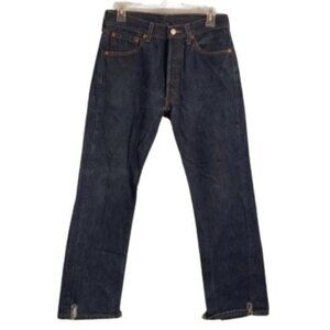Levis 501 W30 L30 Mens Original Fit Jeans Button Fly Dark Wash Vintage 1986